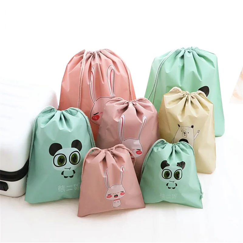 السفر حقيبة التخزين الكرتون للماء حقيبة مستحضرات التجميل مستلزمات منظم الملابس الداخلية الجوارب التعبئة الرباط اليد حقيبة