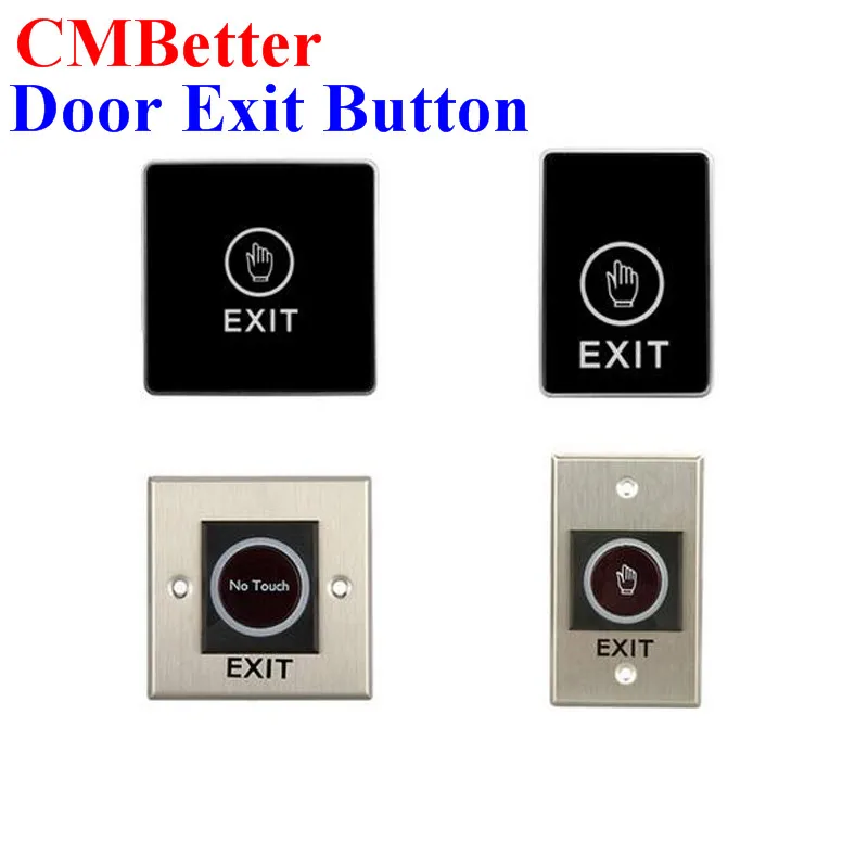 

4 style Door Exit Button Switch Touch Release Button Non-Touch Infrared Push Button Switch For Door Access Control System