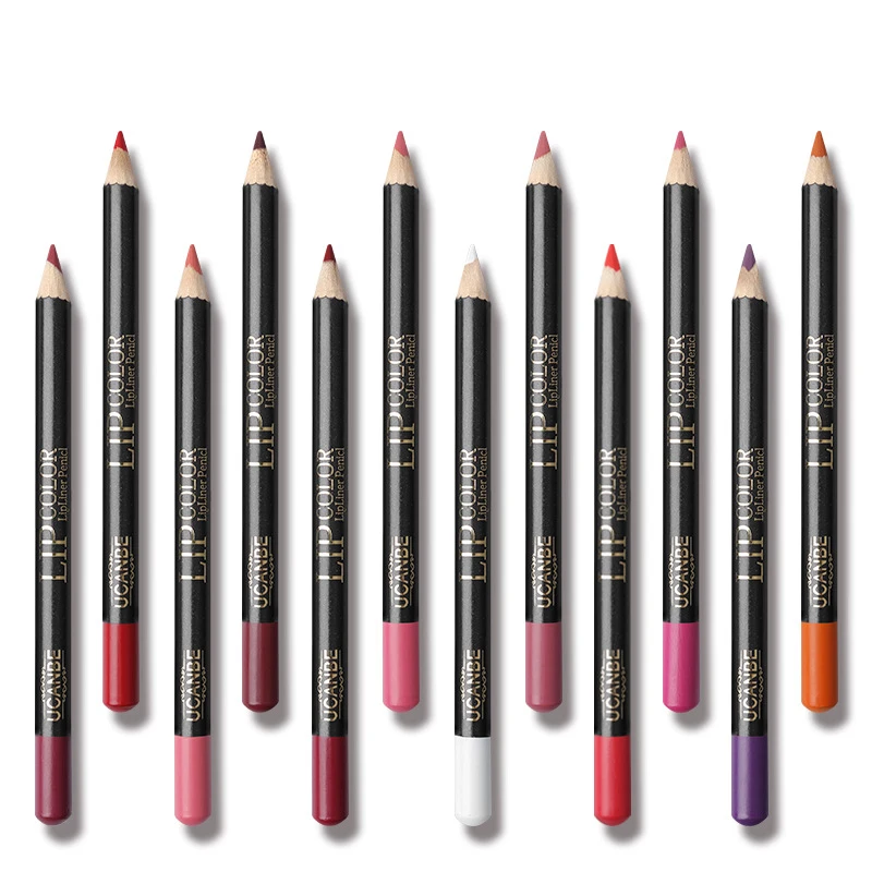 BearPaw 12 Цвет Matte Lip Liner Набор Водонепроницаемый прочного Бархатный Rouge Макияж