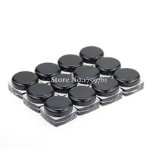 Hot 12set/lot Makeup Eyeliner Black Waterproof Eye Liner Professional Gel Makeup Cosmetic+ Brush Free Shipping