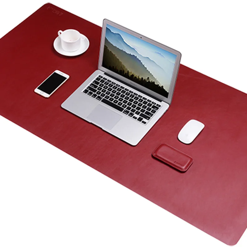 

Bestjing 120x60cm PU Leather Gaming Mouse Pad Double Sided Design Computer Laptop Table Desk Pad Protector For Office & Home