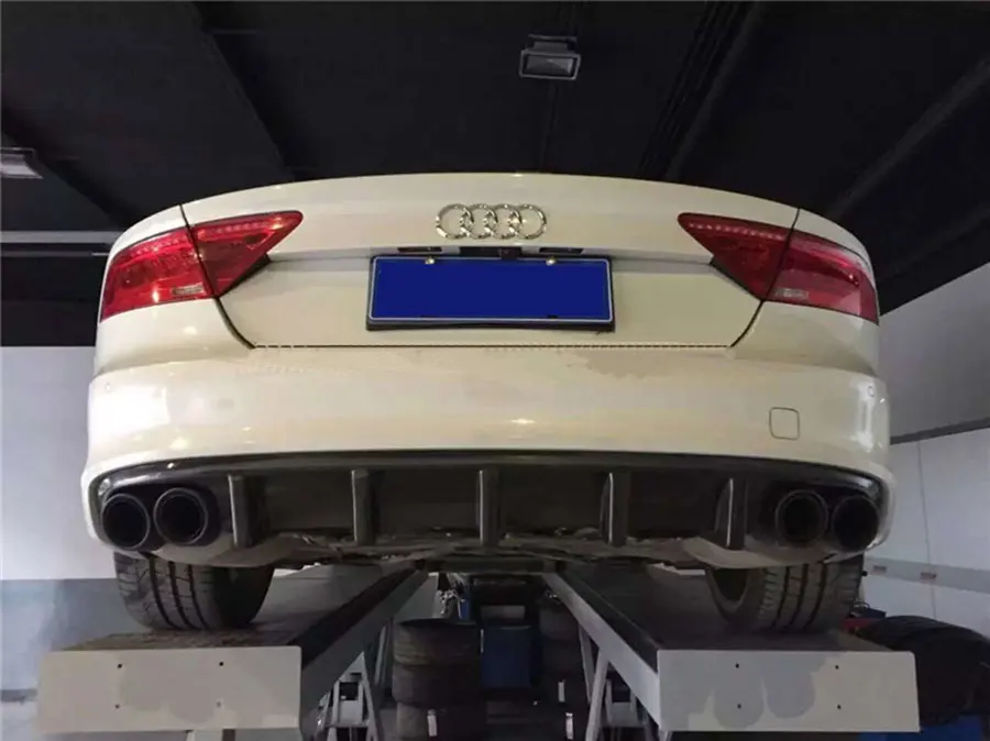 DTM Стиль реальные углеродного Волокно задний диффузор для Audi A7 S7 RS7 2012UP