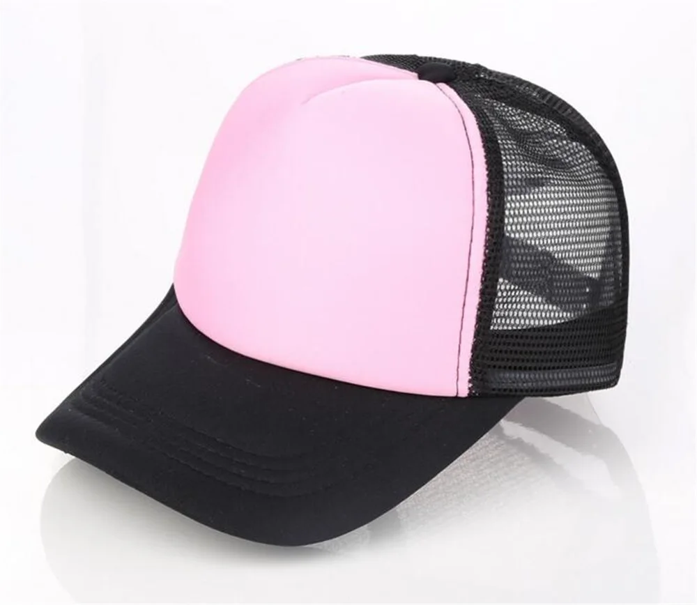 10pcs/Lot Men DIY Painting Trucker Mesh Hats Summer Women Blank Mesh