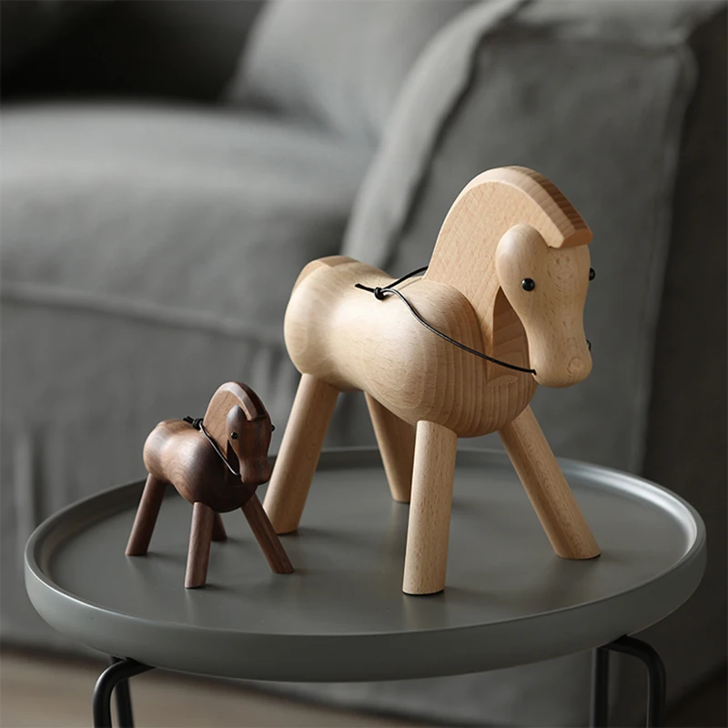 

home decoration accessories walnut wood horse decoracao para casa decor decoracion hogar moderno maison vintage decor figurine