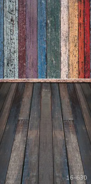 5x7FT Vintage Couleur  Bois  Planches Palettes Mur Plancher 