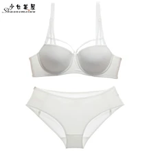 Shaonvmeiwu, сексуальный, тонкий, тонкий, под толстой модельной чашкой, сексуальный бюстгальтер, набор, бюстгальтеры для женщин