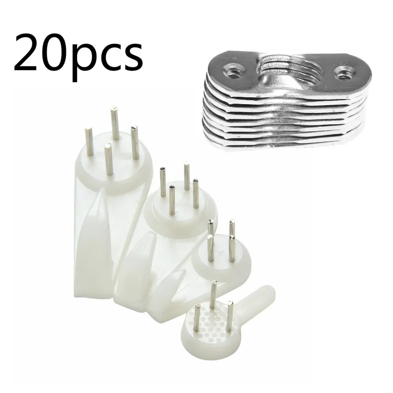 

20Pcs 37mm X 15mm Picture Hanger Metal Keyhole Hanger Fasteners For Picture Photo Frame Furnniture Cabinet Pin Length 15mm