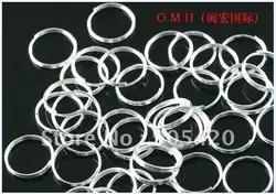 OMH оптовые 1300 шт./лот DIY двойной круг никелированного металла кольца 5 мм