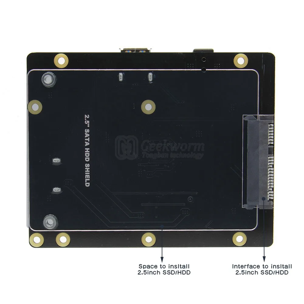 Raspberry Pi X820 SSD HDD SATA Speichererweiterungskarte Metallgehäuse Lü #KY 