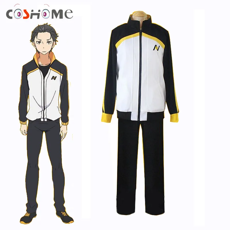 esquina cascada trabajo Coshome Re Zero Subaru Natsuki Jactet, ropa deportiva, camiseta de Anime,  Tops, pantalones, pelucas, hombre|cosplay costume|costume cosplayanime  costume cosplay - AliExpress