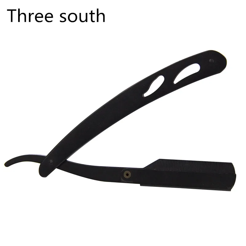 Tři jihové měděné měděné ručníky SHAVING RAZOR Holičské holící strojky a čepele Antique černý skládací holicí nůž