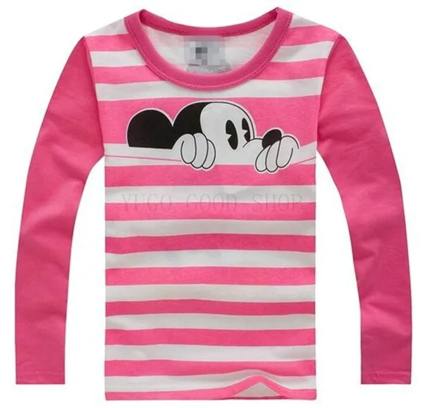 Baby Boys Girls T-Shirt Children Pullovers Tees Boys Clothes Autumn Winter Cotton Kids T Shirt Cartoon Mouse Long Sleeve05