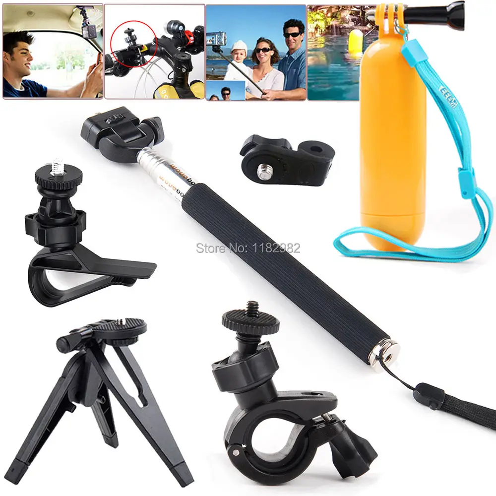 6ni1 1 set Cameras Monopod Tripod Holder+ Mount Adapter +Mini Tripod