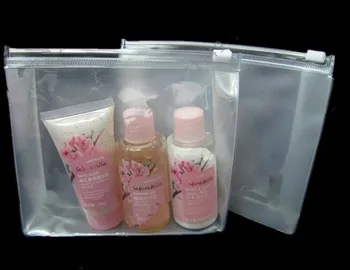 

14*13*3cm Clear PVC Cosmetic Bag With Zipper Waterproof Clear Gift Bags 100pcs/lot Free shipping