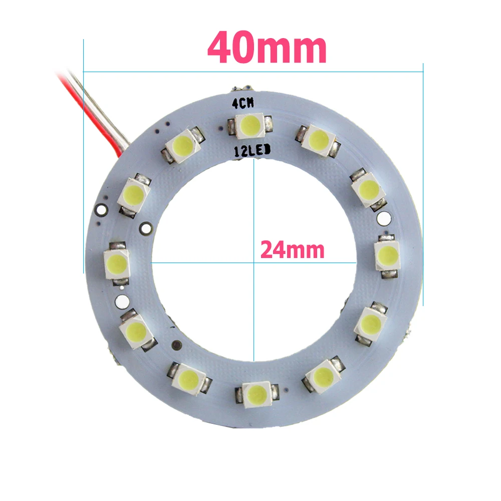 2 шт. YM E Bright Angel Eye 40 мм 1210 12 светодиодов 3528 4 см кольца В постоянного тока SMD для