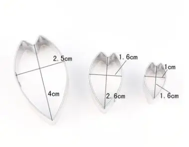 Нержавеющая сталь цветок резки формы вишня форма для вырубки лепесток резак для глины инструменты керамика DIY Инструменты - Цвет: 1
