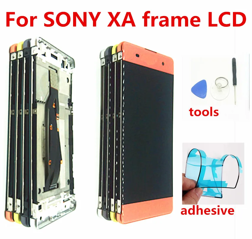 ЖК-дисплей для Sony Xperia XA сенсорный экран дигитайзер в сборе с рамкой F3111 F3113 F3115