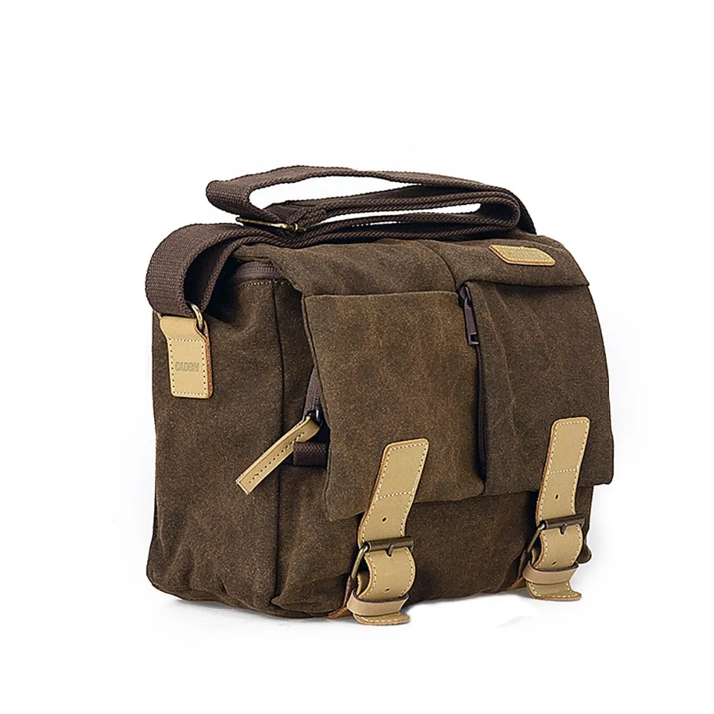 

Caden Camera Shoulder Bags Digital Photo Video Canvas Soft Sling Bag Pack DSLR Small Travel Case for Canon Nikon Sony N1 N2