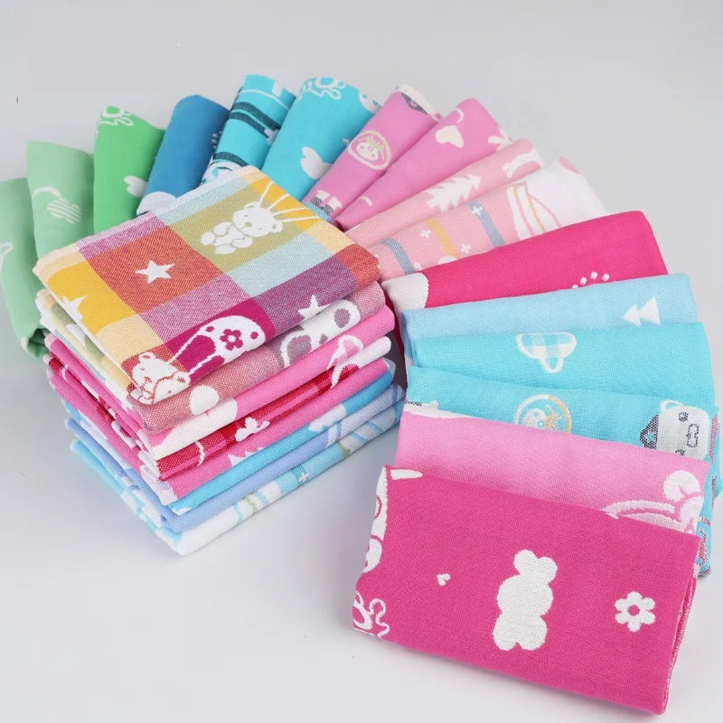 

25x50cm 100%Pure cotton Three layers of gauze child towel Hand Towel wholesale Home Cleaning Face for baby for Kids High Quality