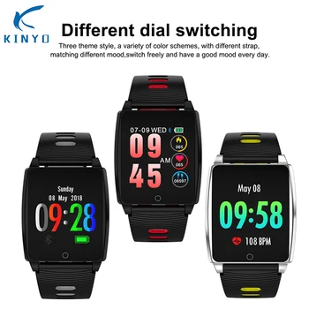 

Kinyo sport wristband blood oxygen heart rate fitness band waterproof sleep tracker women smart bracelet best gifts for friends