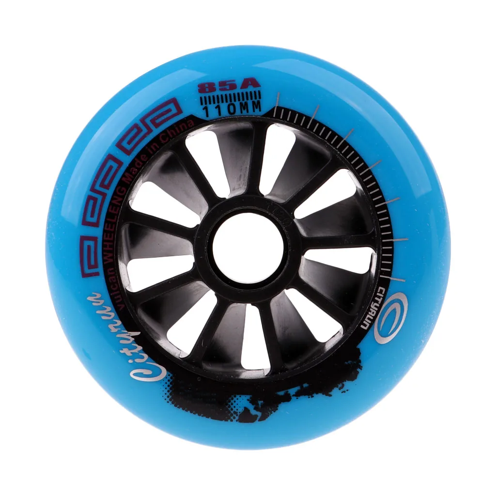 Speed Skating Wheels Outdoor Indoor Inline Skate Wheels Tool 110mm Blue Cycling Scooter Parts Replacment Accessories