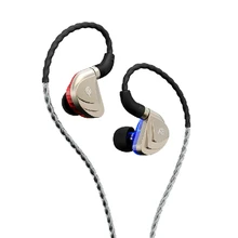 Fidue A83 тройной Драйвер Гибридный 2 сбалансированная арматура+ Динамический IEMS HiFi наушники-вкладыши шумоизоляционные наушники