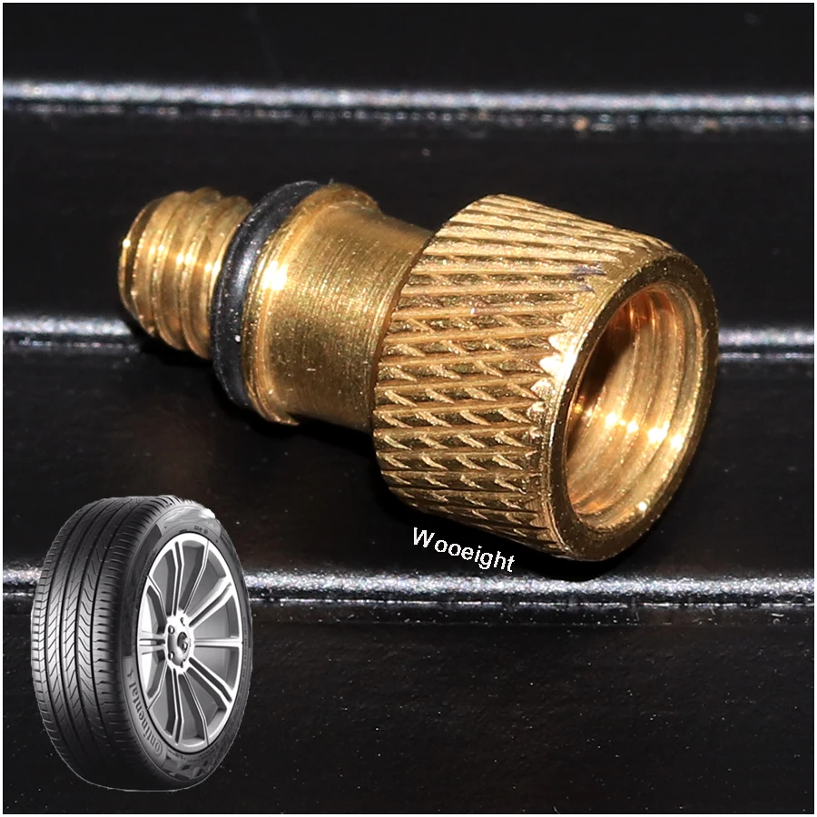 Wooeight 1Pc Auto Car 5mm Zinc Alloy Tyre Wheel Tire Air Chuck Inflator Pump Converted Valve Clip Clamp Connector Adapter (4)