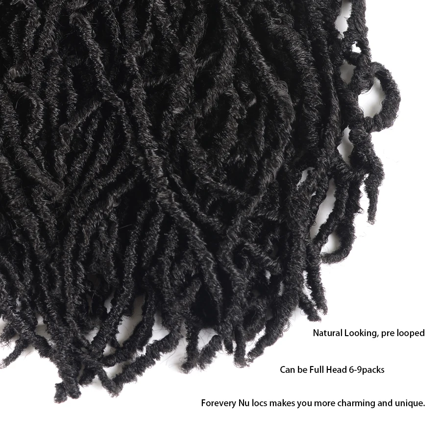 Nu Locs Crochet Hair Braiding Synthetic Hair Extension 1-10pcs Faux Locs Curly Crochet Braiding Hair Extensions Toyotress Hair