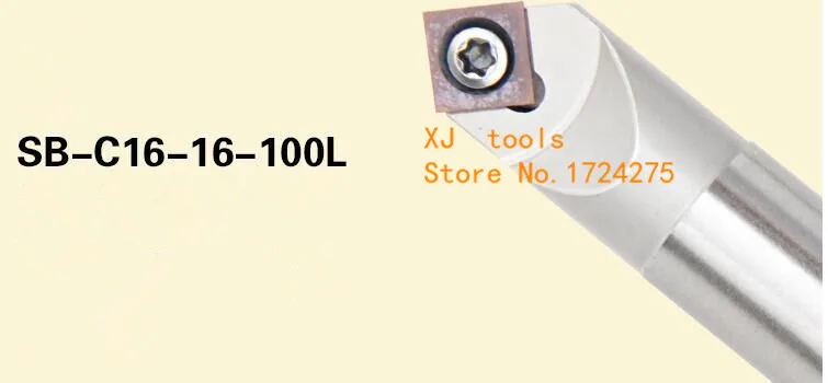 Free Shipping 1pcs SB-C16-16-100L 45 degree chamfer end milling cutter arbor for used SPMW090304 carbide inserts | Инструменты