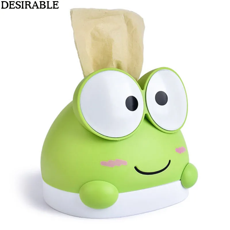 Creative Cute Frog tissue box Home Office Desktop Plastic ...