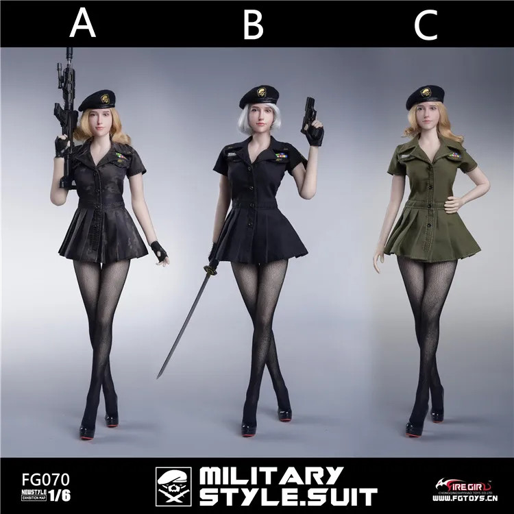 

Fire Girl Toys 1/6 FG070 US Military Style seamless pantyhose series suit for 12'' Phicen Action Figure Painting model