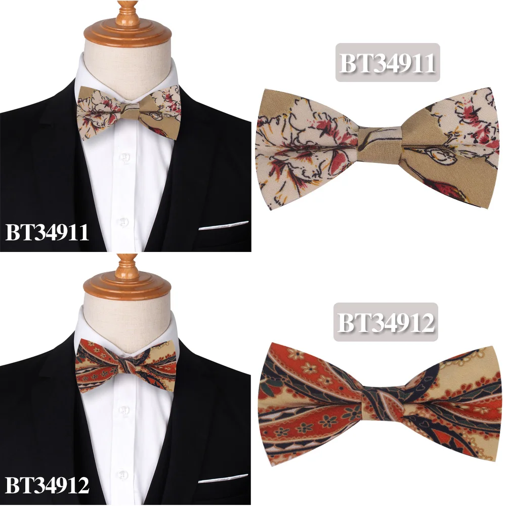 Модный мужской галстук-бабочка с классическим принтом галстук-бабочка для мужчин Бизнес Свадебные взрослых цветочные галстуки-бабочки