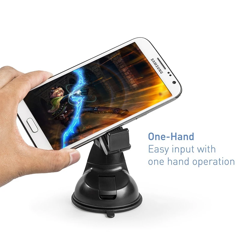 Fimilef Car Phone Holder for iPhone 8X Mount Suction Cup Car Holder 360 Degree Mobile Phone Holder Stand for Samsung Xiaomi GPS (4)