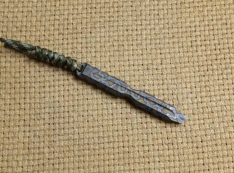 Liga de Titânio Sobrevivência ao ar Chave de Fenda Padrão de Chama de Titânio Pé-de-cabra Livre Defesa Multi-ferramenta Queimado Tc4 Edc 15 High Quality Esporte e Lazer