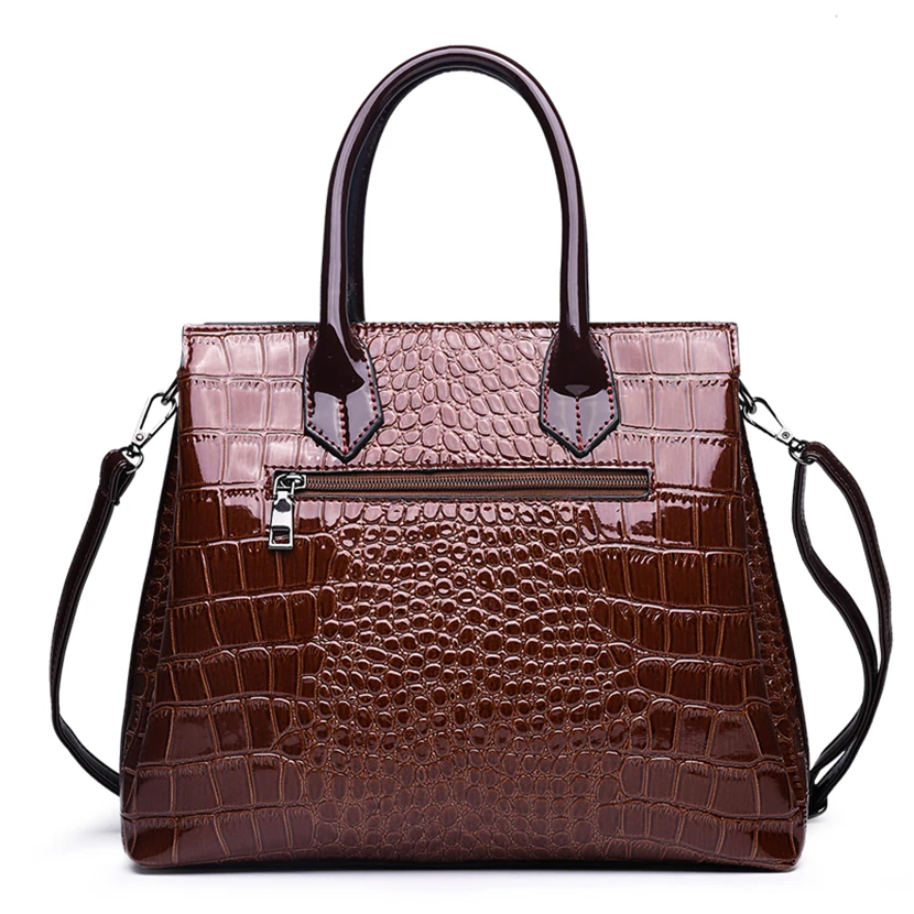 Dissona women's handbag crocodile pattern one shoulder big bag genuine leather  bag 8123a03211b00 - AliExpress