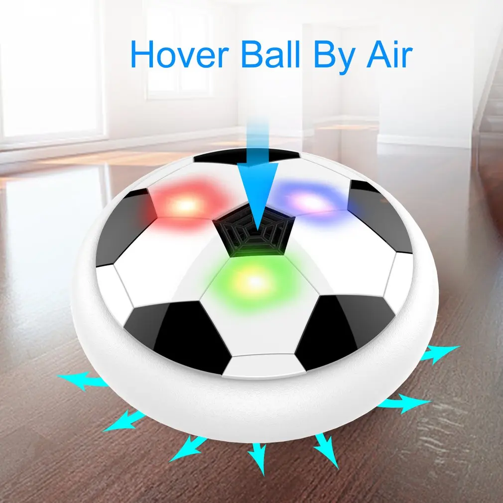 Hover Ball светодиодный светильник мигающий воздушный мощный футбольный мяч Диск Внутренний футбольный мяч игрушка мульти-поверхность парящие и скользящие игрушки