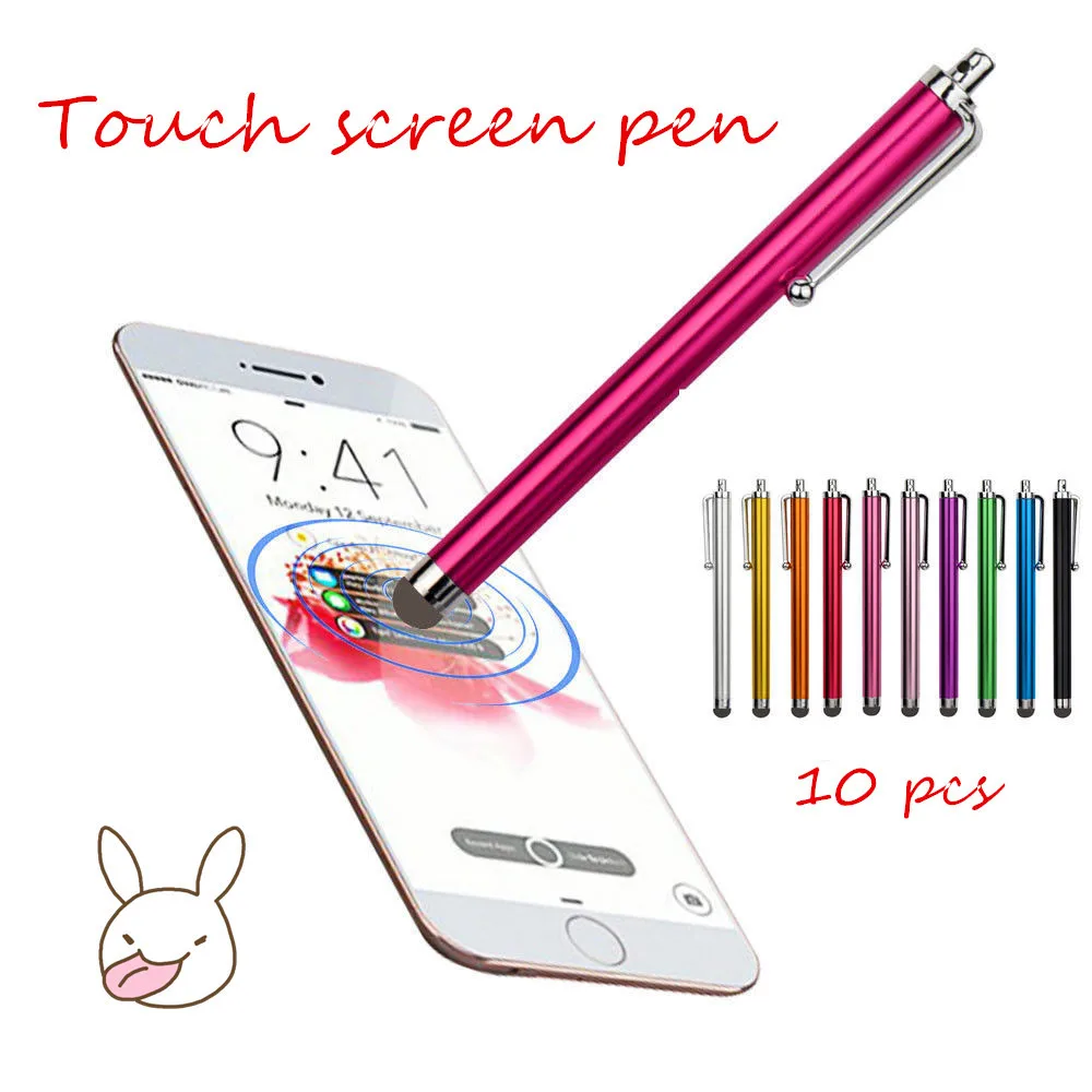 

CAPRRIE 10 Pcs Multicolor Metal Touch Screen Pen Stylus For iPhone For Samsung Dropship Dec.20