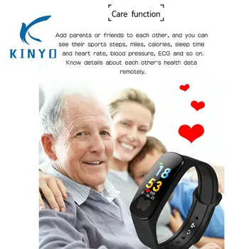 

KINYO sports bracelet fitness smart band blood pressure monitor smart bracelet caring for parents'health Wristband pk mi band 2