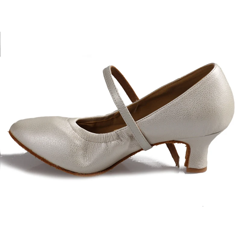 Современные женские туфли для латинских танцев; Новинка; Брендовые женские туфли для бальных танцев, танго, сальсы; ; Прямая поставка - Цвет: White 5CM