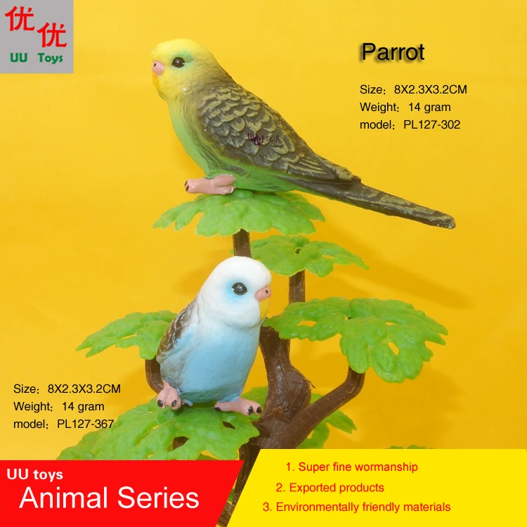 Hot font b toys b font two color Parrot Simulation model Animals kids font b toys