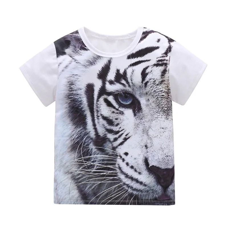 

Children Boys Girls Tiger Animal 3D Print T-Shirt Tops Outfits Casaul Clothes 18M-5T children clothes