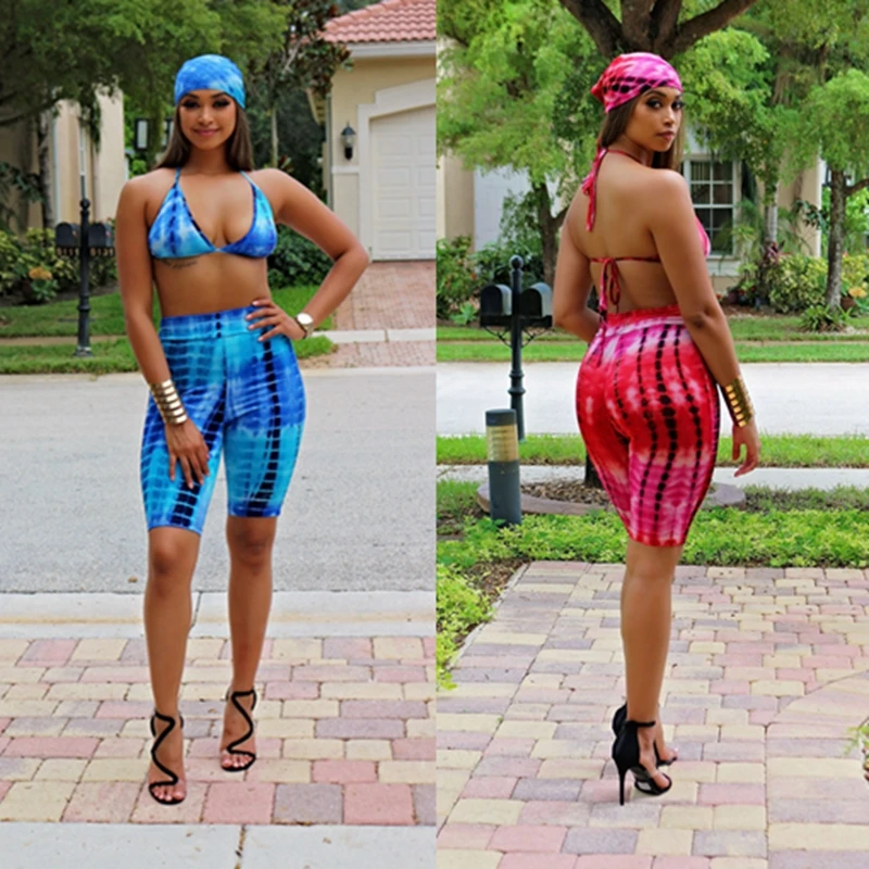 

2018 Sexy 3 Pieces Swimsuit Women Bikini Set Female High Waist Shorts Print Swimwear Brazilian Bathing Suit Beach Wear Biquini