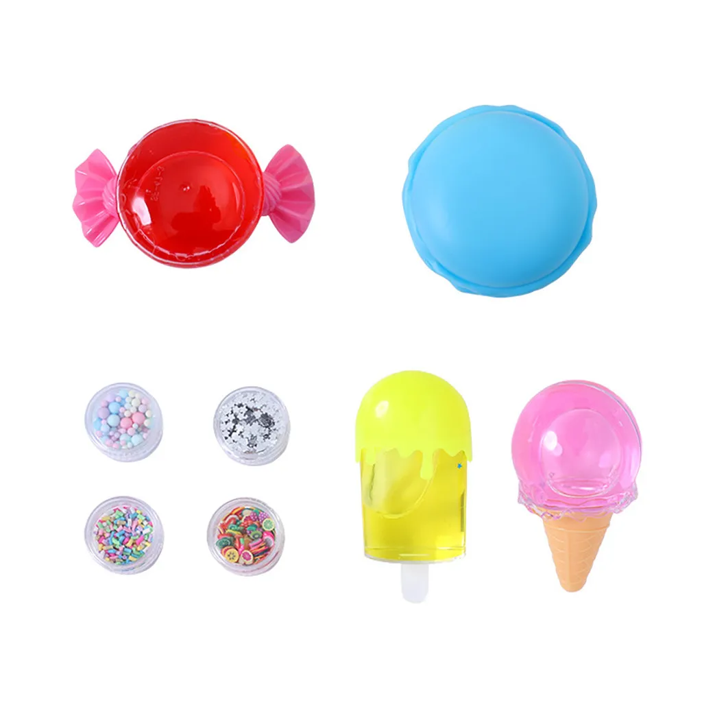 

Modeling Clay 2019 top DIY Slime Kit Supplies Clear Crystal Slime Making Kit for Girls Floam Slime 5.14