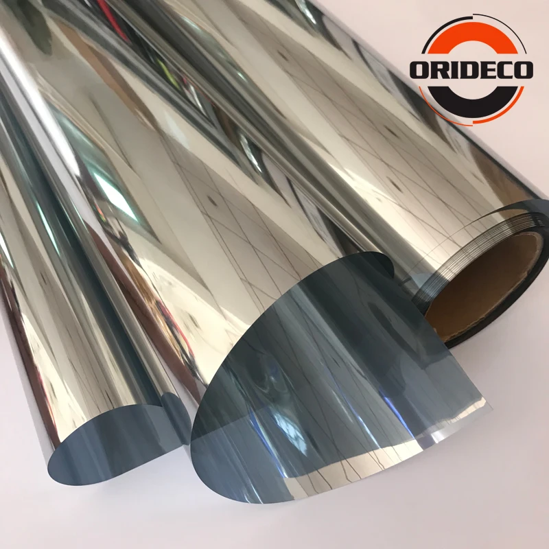

50cm*100/200/300/500cm Mirror Silver Solar Window Film Insulation UV Reflective One Way Privacy Car Home Office Decoration