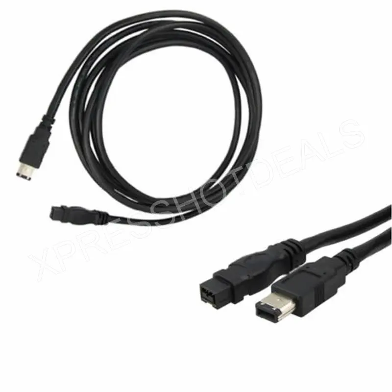 9 PIN к 6 IEEE 1394B FIREWIRE 800 400 кабель для ПК DV MAC 6FT|firewire 400|firewire 800cable for pc |