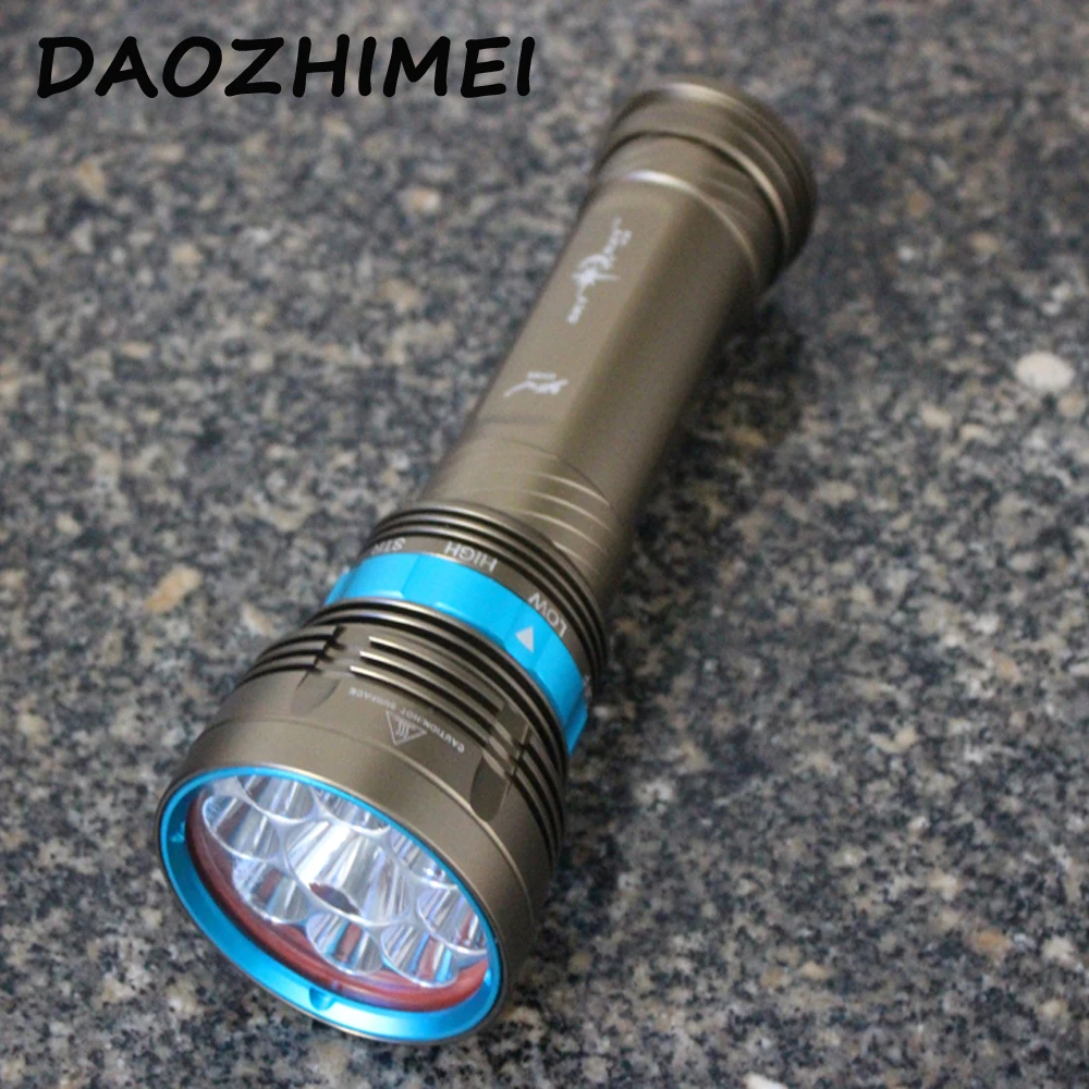 

90W 3-Mode 18000 Lumen 9*XM-L2 LED Diving Flashlight Torch 200M Underwater Waterproof LED Flash Light Lantern