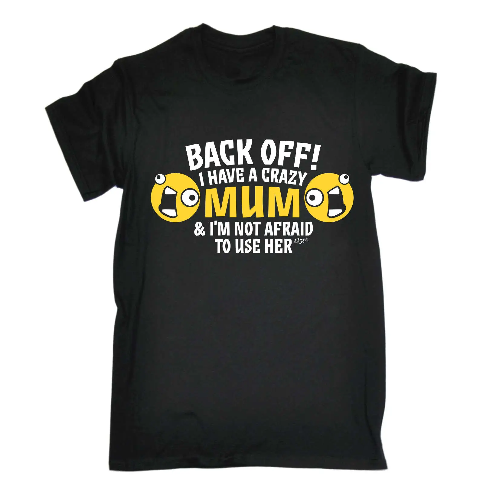 Забавная футболка с надписью I Have A Crazy Mum-Birthday Joke tee подарок новинка классная