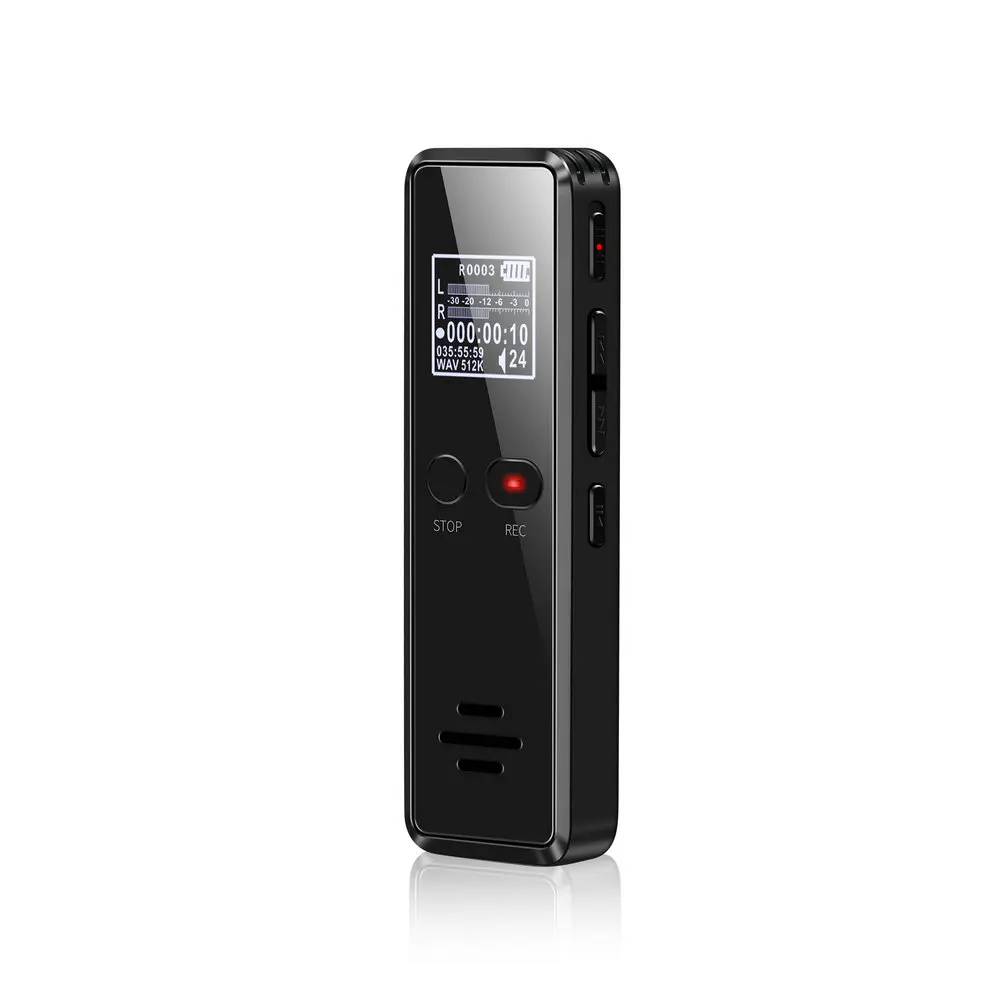Vandlion V90 Digital Voice Activated Recorder Dictaphone Long Distance Audio Recording MP3 Player Noise Reduction WAV Record