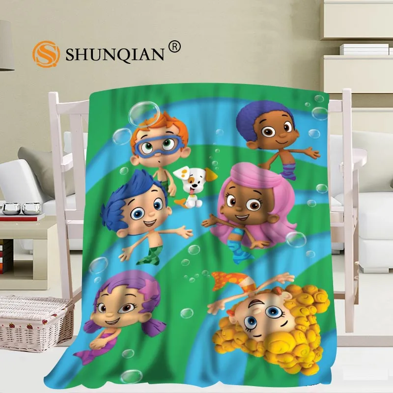 На заказ Bubble Guppies одеяло мягкое DIY Изображение украшения спальни размер 58x80 дюймов, 50 дюймов 60 дюймов, 40 X дюймов 50 дюймов A7.10
