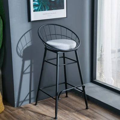 Nordicr Железный барный стул Золотой семейный высокий стул современный обеденный стул металлический барный стул барная мебель 3 размера